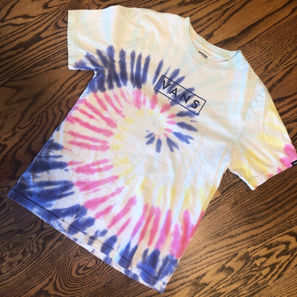 Vans girls tie-dye t-shirt medium 10/12